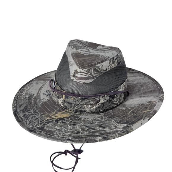 Realtree Signatures Unisex Helios Sun Hat L/XL Brown Adjustable Leather Cord - Picture 4 of 11